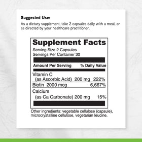 DAVINCI Biotine 60 capsules en main