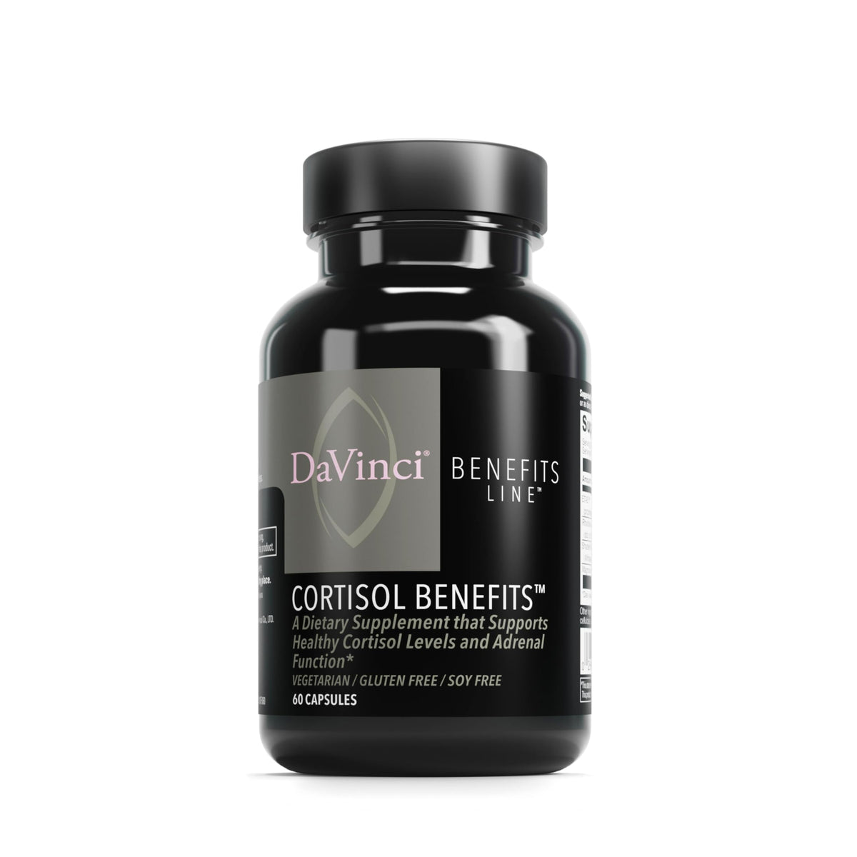 DAVINCI Complément Alimentaire Cortisol 60 gélules végétariennes vue de face