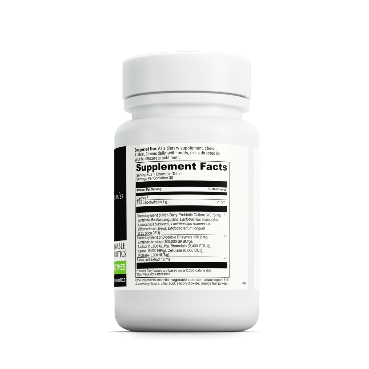DAVINCI Complément Alimentaire Multi-Enzymes 30 Comprimés à Mâcher Orange - Détails de l'emballage