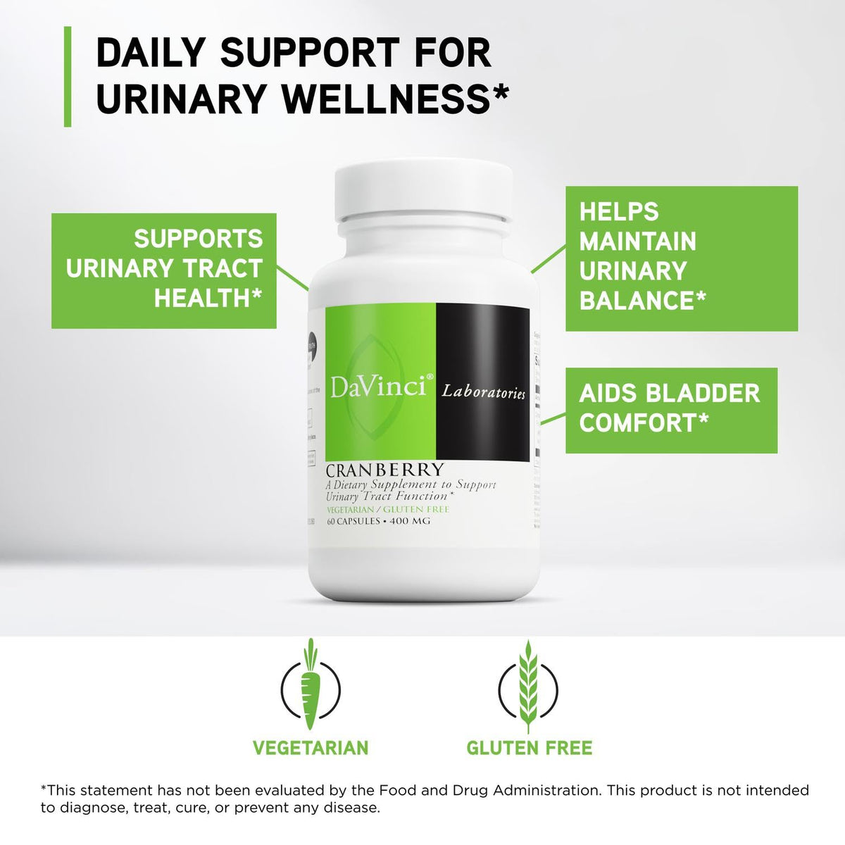 DAVINCI Cranberry emballage avec informations nutritionnelles