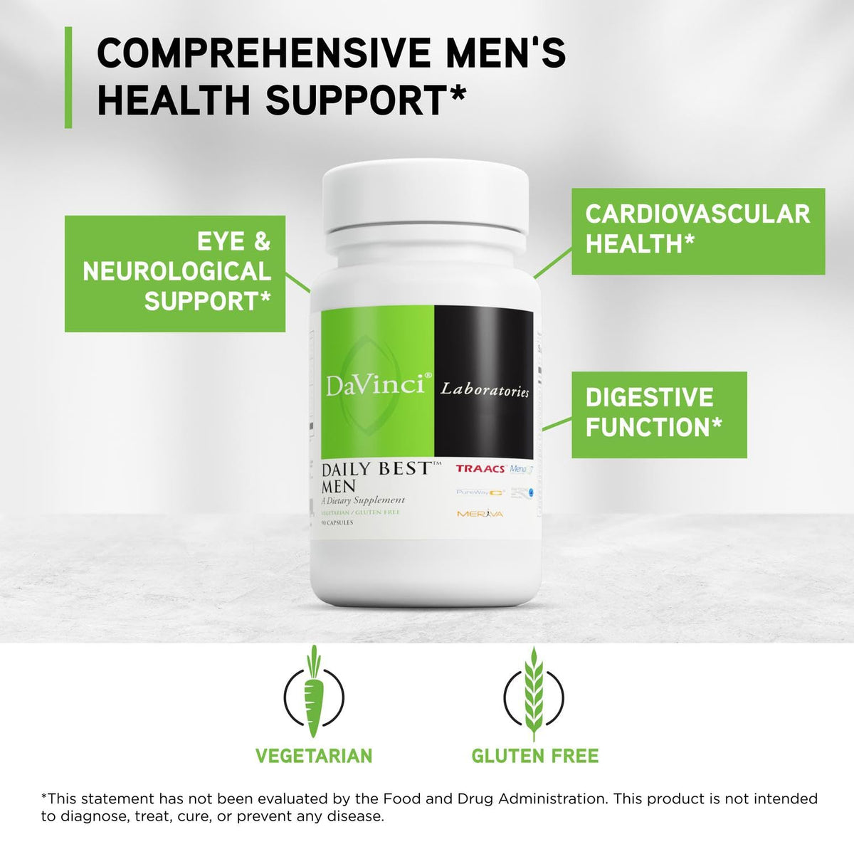 DAVINCI Daily Best Men capsules sur fond blanc