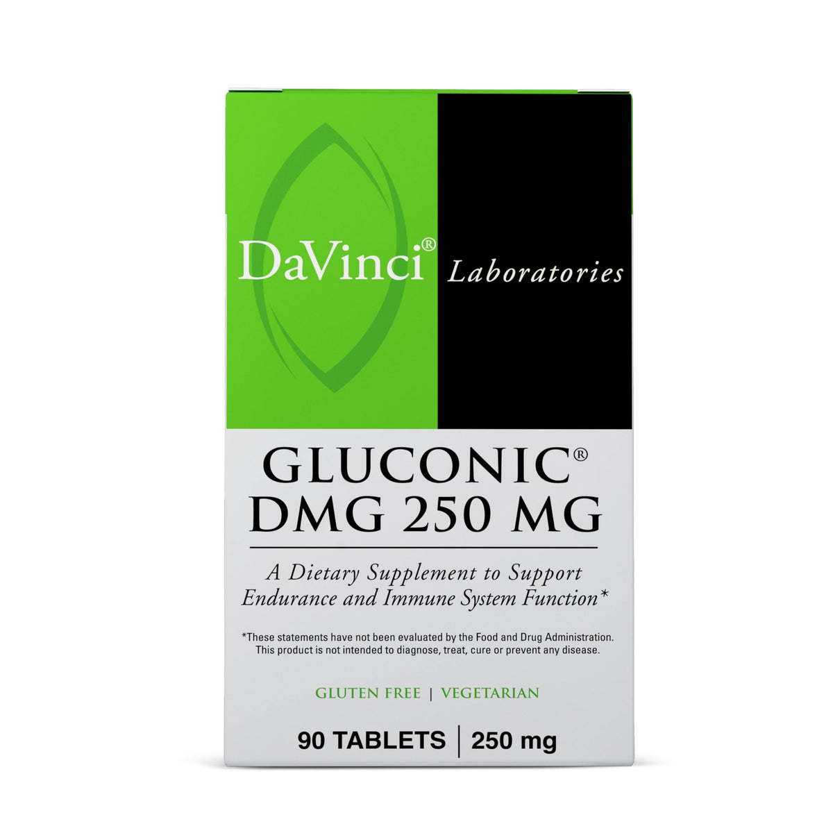 DAVINCI Gluconic DMG 250mg comprimés à mâcher, vue de face