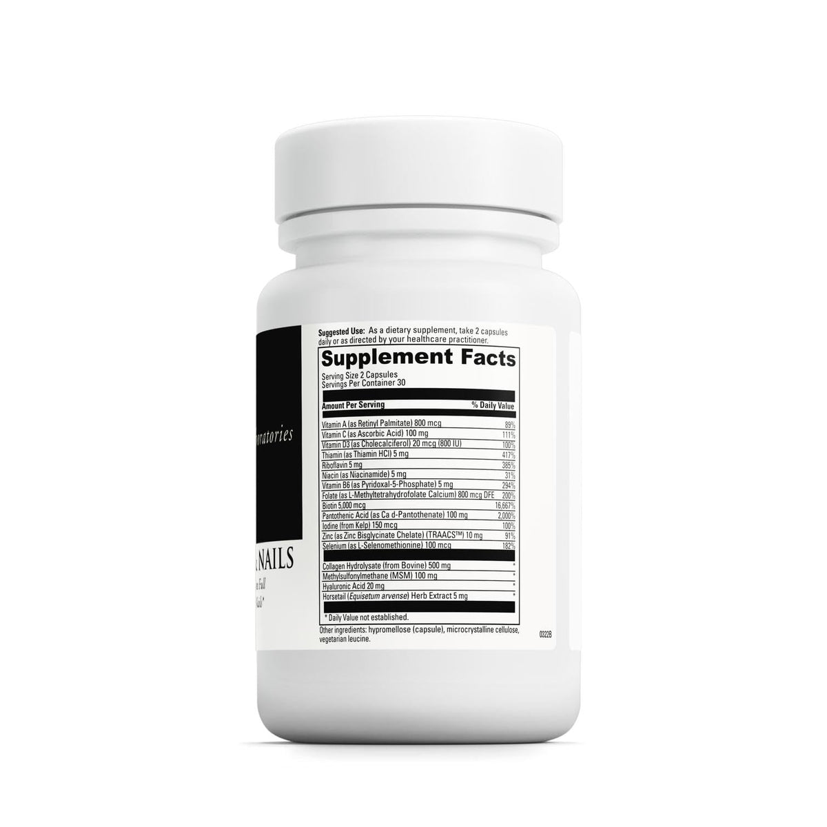 DAVINCI Hair, Skin & Nails 60 capsules avec étiquette visible