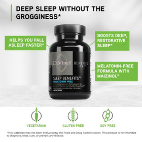DAVINCI LABS Complément Alimentaire Sommeil 60 Capsules - Vue de côté