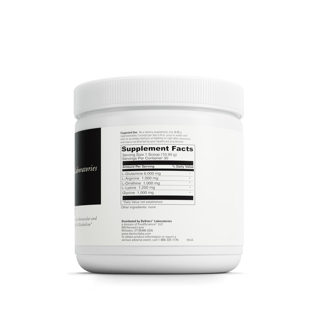 DAVINCI Maxi-HGH complément alimentaire en poudre 328,5 g emballage