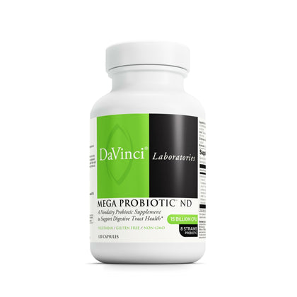 DAVINCI Mega Probiotic ND 120 gélules végétariennes, vue de face