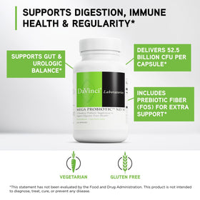 DAVINCI Mega Probiotic ND 50 capsule ouverte montrant la taille