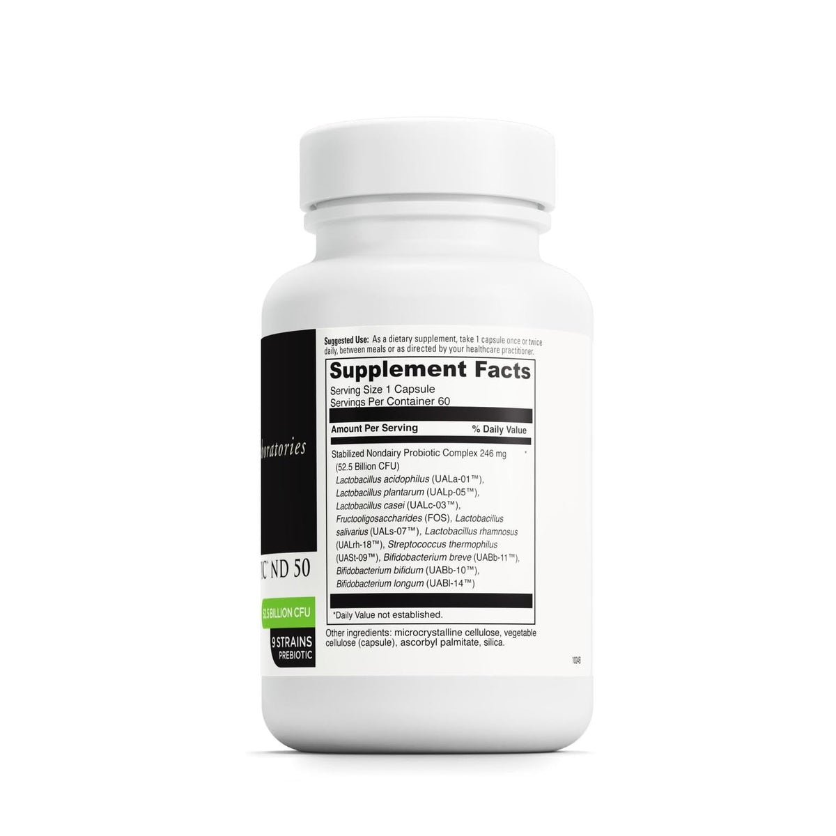 DAVINCI Mega Probiotic ND 50 capsules végétariennes sur fond blanc