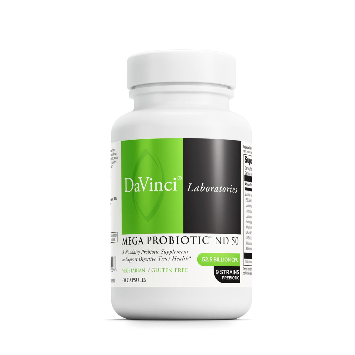 DAVINCI Mega Probiotic ND 50 flacon de 60 capsules végétariennes