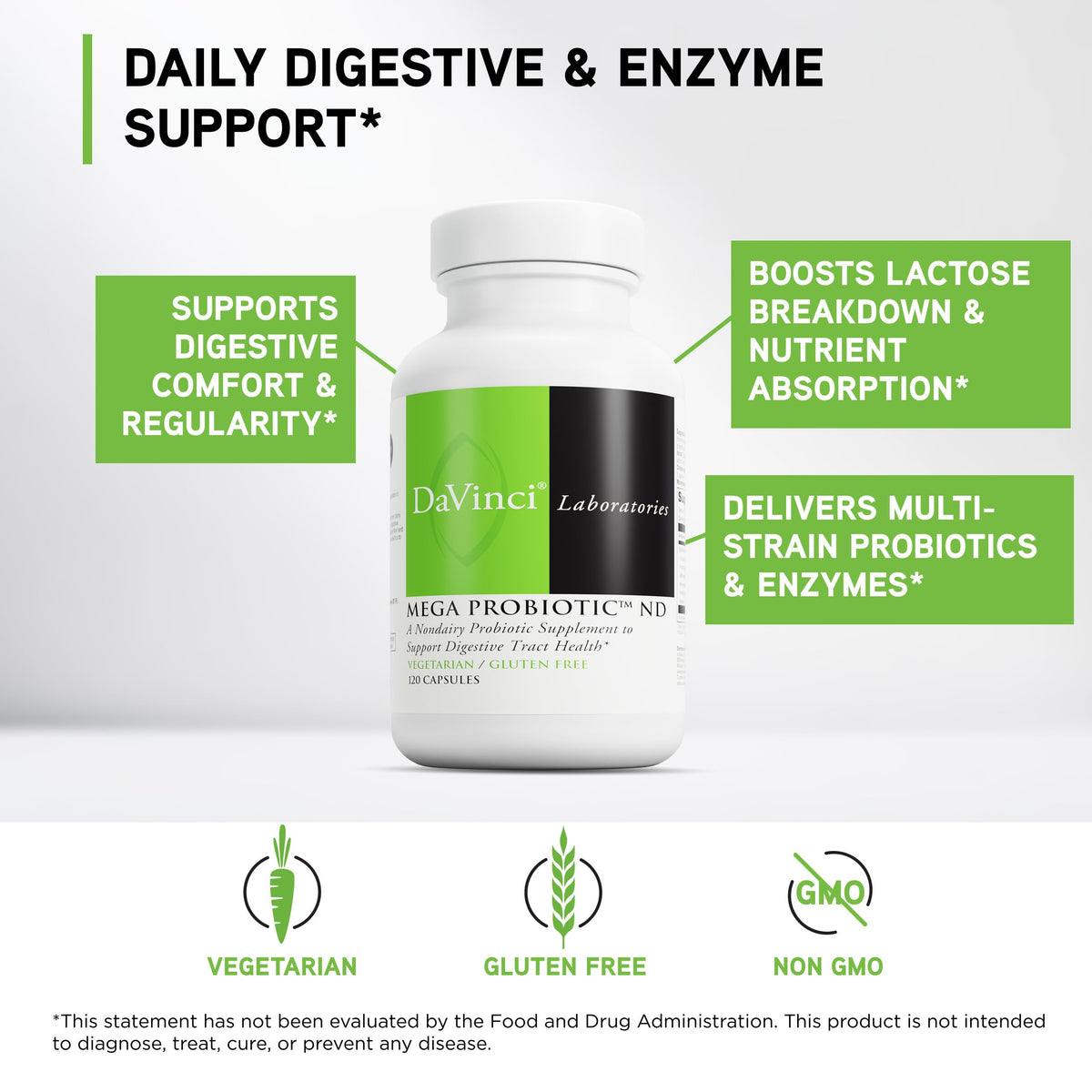 DAVINCI Mega Probiotic ND gélules, vue de côté