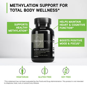 DAVINCI Methyl Benefits vue arrière de l'emballage