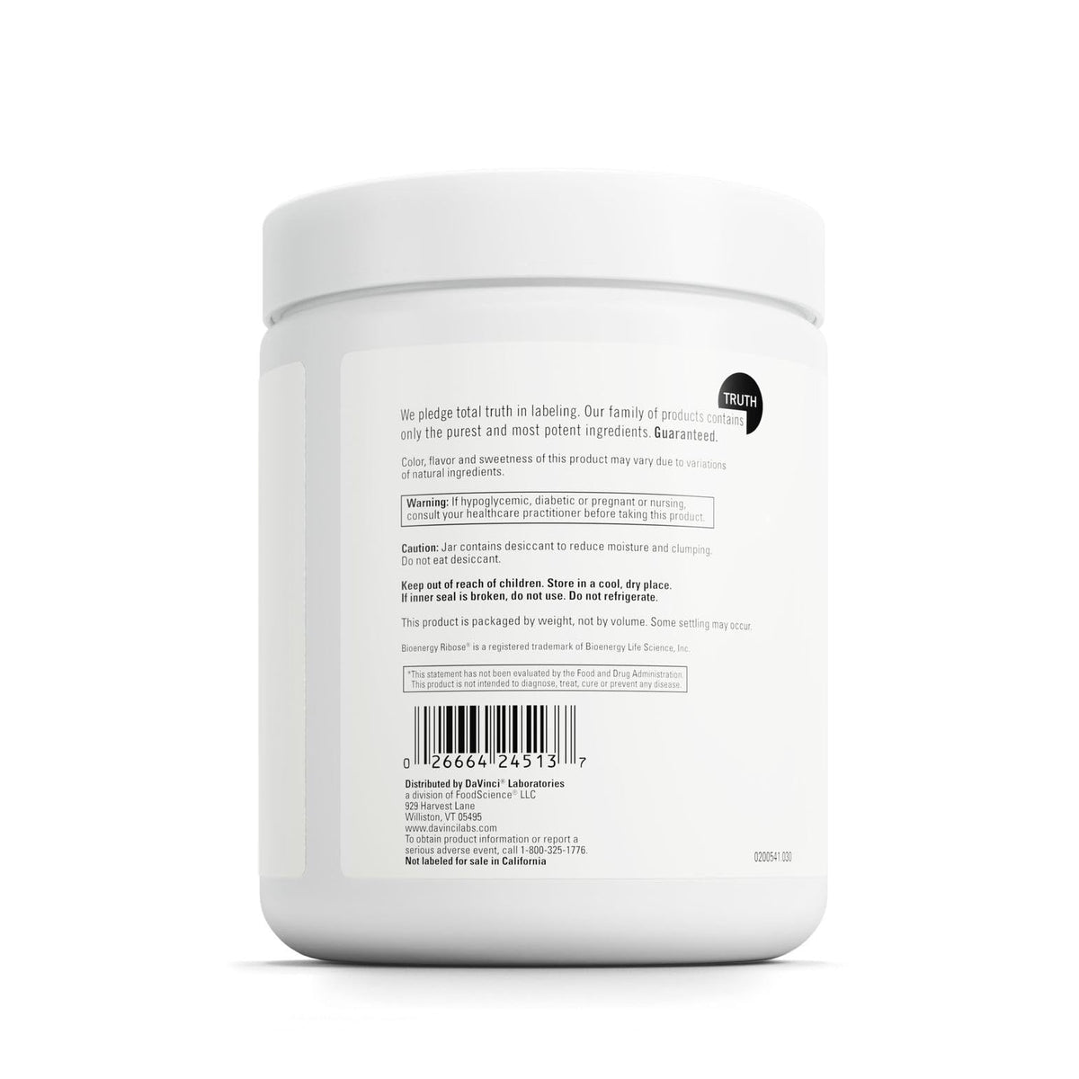 DAVINCI Mito-Fuel Poudre de Récupération Musculaire 300g dans un verre d'eau
