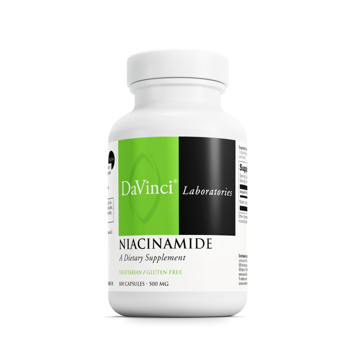 DAVINCI Niacinamide 500 mg complément alimentaire 100 capsules végétariennes