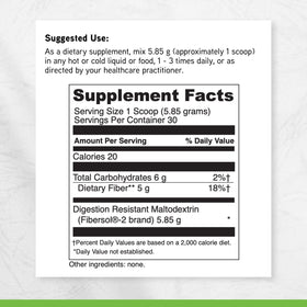 DAVINCI Prébiotique Fibre 176 g - mesure de poudre