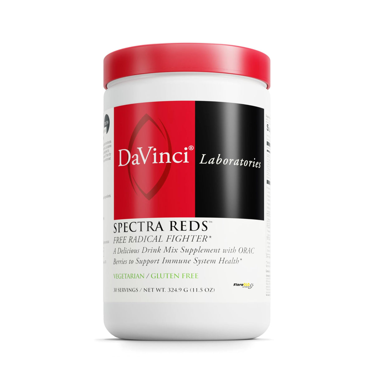 DAVINCI Spectra Reds complément alimentaire en poudre, vue de face