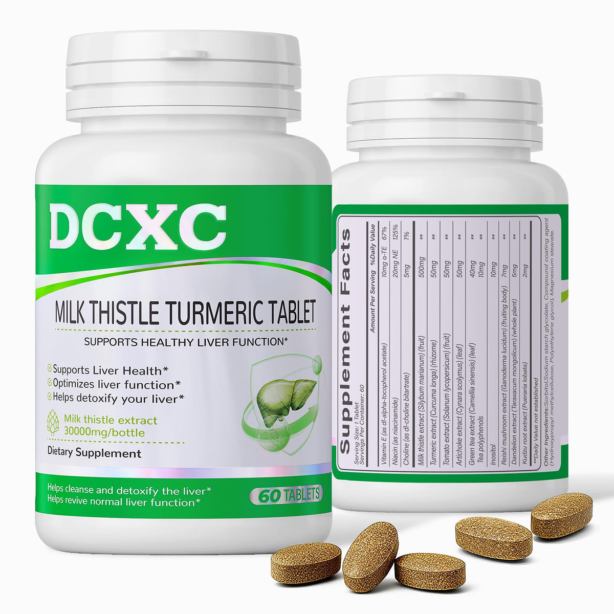 DCXC Extrait de Chardon-Marie 3000mg boîte de 60 comprimés