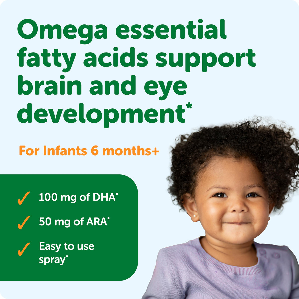 Ddrops Baby Algae DHA + ARA dosage de 100 mg de DHA