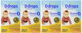 Ddrops Vitamine D 400 IU flacon avant avec goutteur