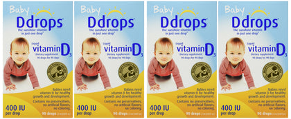 Ddrops Vitamine D 400 IU flacon avant avec goutteur