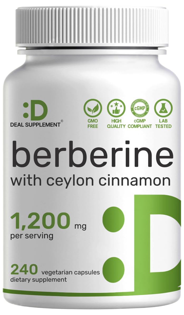 DEAL SUPPLEMENT Berberine 240 capsules végétariennes vue de face