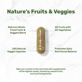 DEAL SUPPLEMENT Complément Alimentaire Fruits & Légumes 240 Capsules Végétales côté