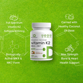 DEAL SUPPLEMENT Complément K2 gélules avec huile de coco vue arrière