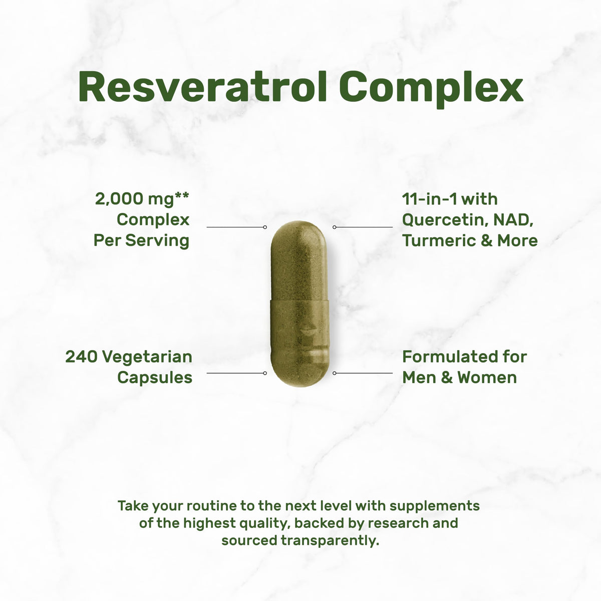 DEAL SUPPLEMENT Complexe de Resvératrol - capsules végétales dans un bol