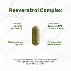 DEAL SUPPLEMENT Complexe de Resvératrol - capsules végétales dans un bol