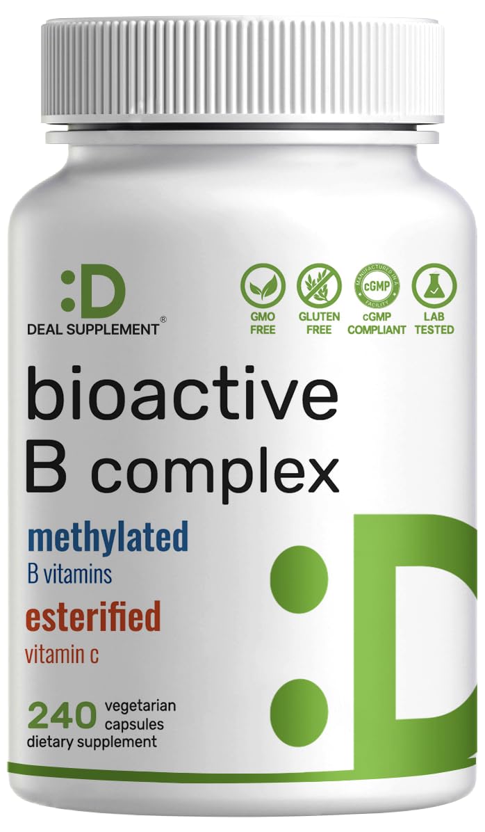 DEAL SUPPLEMENT Complexe de Vitamines B Bioactif 240 Capsules Végétales vue de face