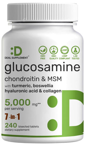 DEAL SUPPLEMENT Complexe Glucosamine Chondroïtine 240 comprimés, vue avant