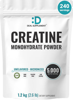 DEAL SUPPLEMENT créatine monohydrate micronisée 1,2kg vue avant