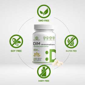 DEAL SUPPLEMENT DIM 300mg bouteille avec étiquette visible