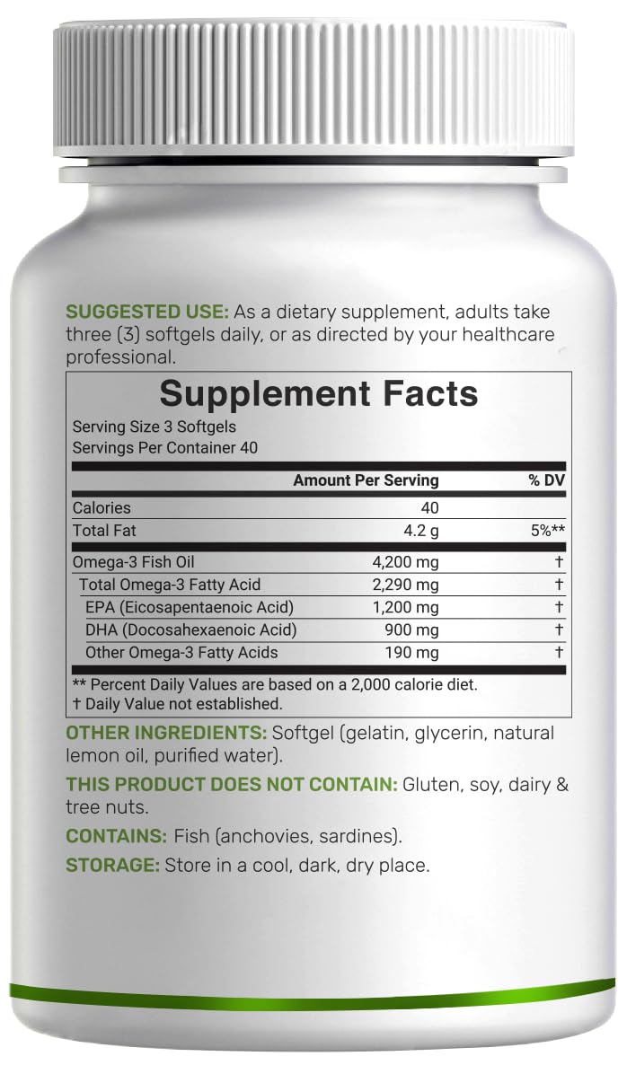 DEAL SUPPLEMENT étiquette de flacon d'huile de poisson