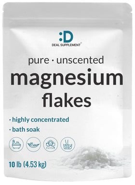 DEAL SUPPLEMENT Flocons de Magnésium Pur 10 lbs sachet avant