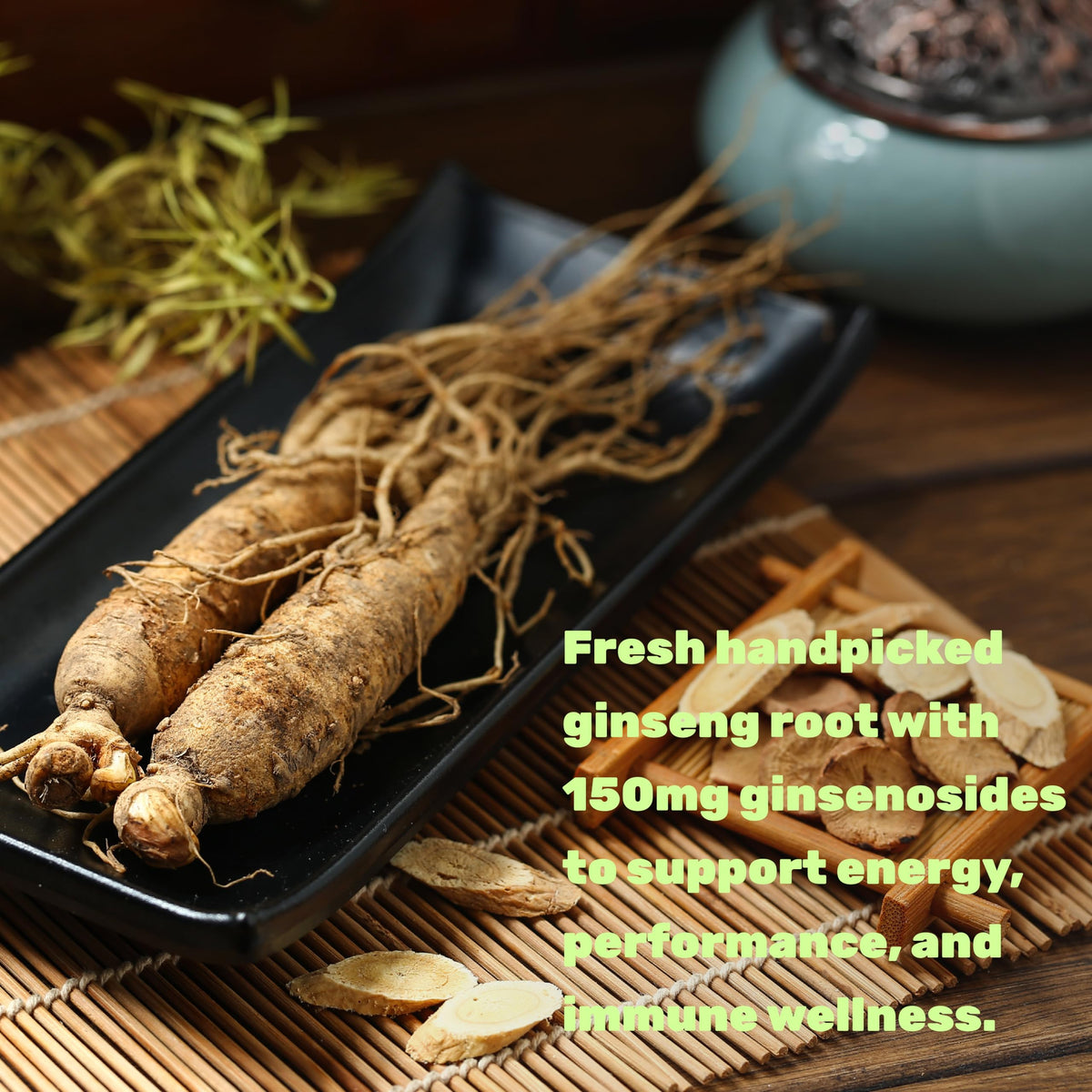 DEAL SUPPLEMENT Gélules de ginseng rouge coréen avec une cuillère doseuse