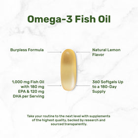 DEAL SUPPLEMENT gélules Omega-3 à l'intérieur de la bouteille
