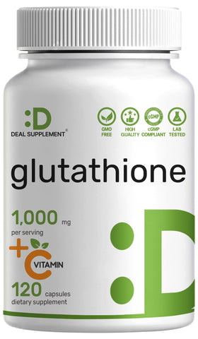DEAL SUPPLEMENT Glutathione 1 000mg et Vitamine C 500mg - vue avant