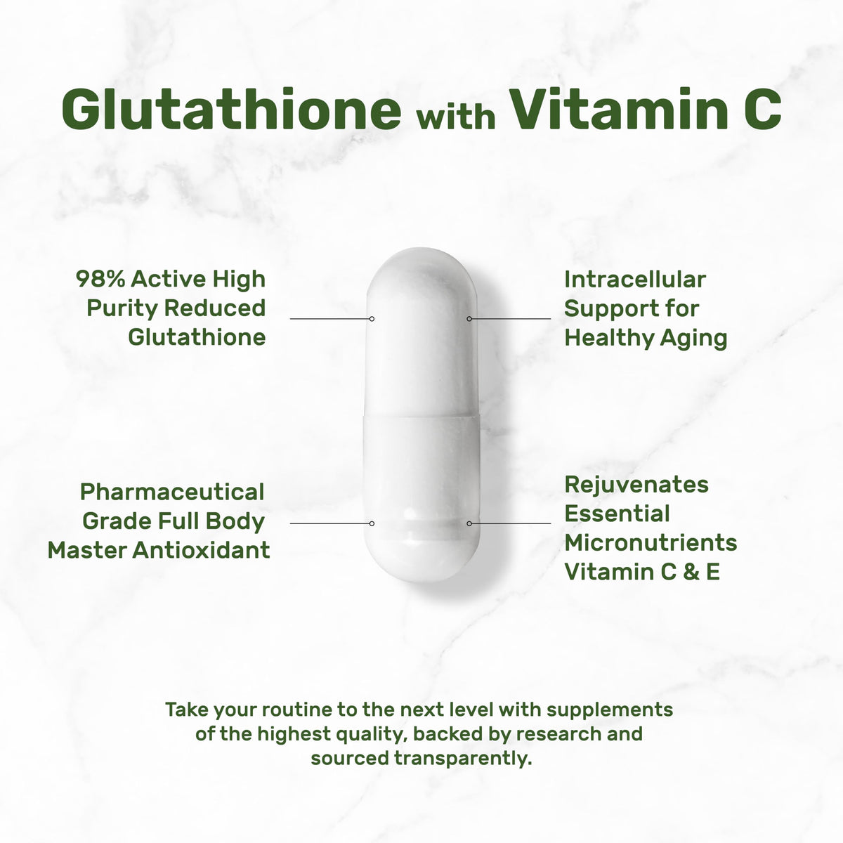 DEAL SUPPLEMENT Glutathione 1 000mg - taille de l'emballage