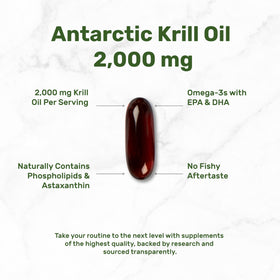 DEAL SUPPLEMENT Huile de Krill 2000 mg étiquette du flacon