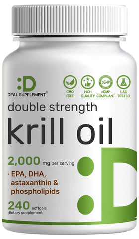 DEAL SUPPLEMENT Huile de Krill 2000 mg flacon 240 gélules