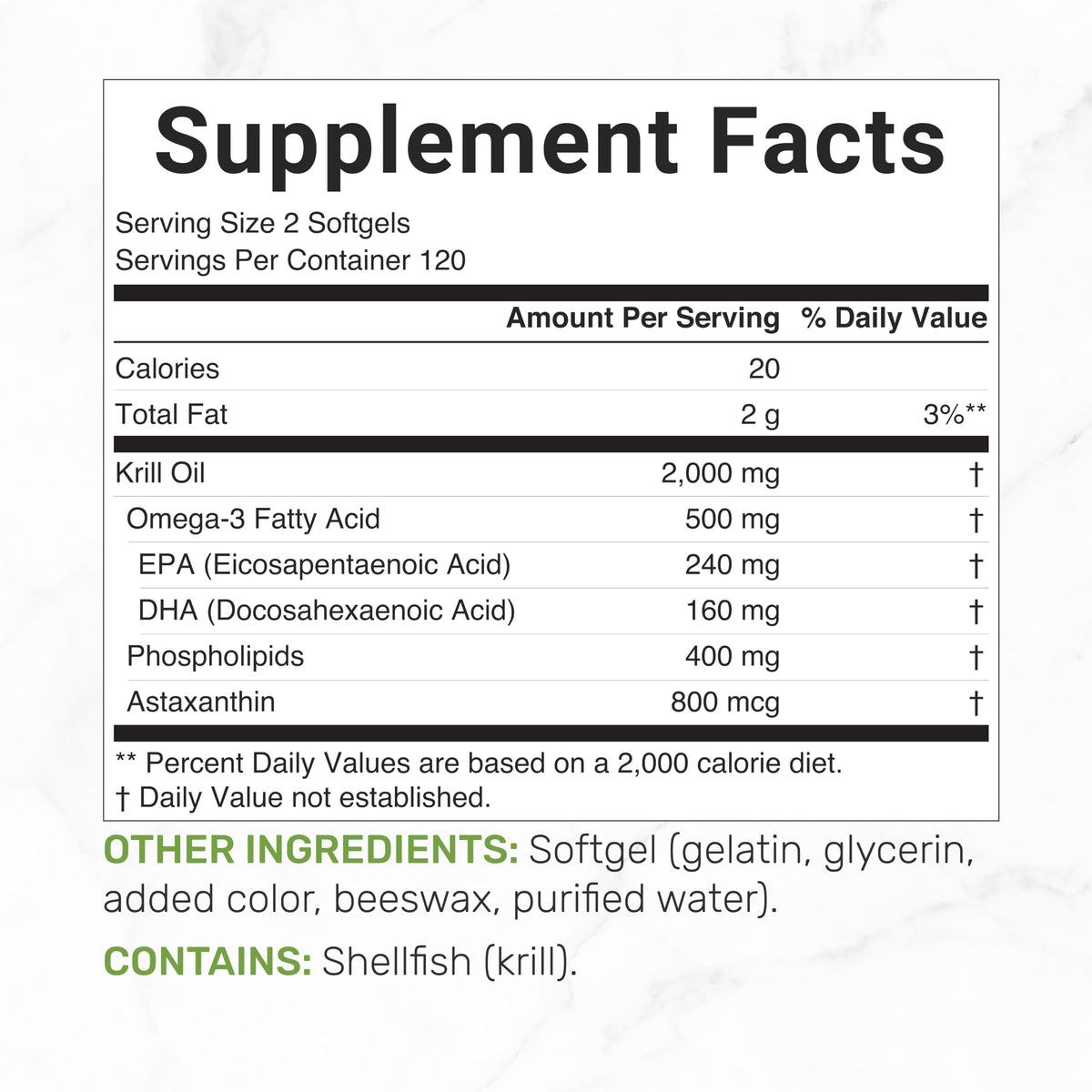 DEAL SUPPLEMENT Huile de Krill 2000 mg gélule