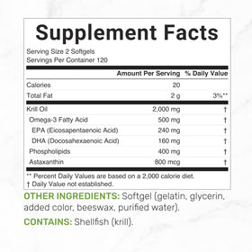 DEAL SUPPLEMENT Huile de Krill 2000 mg gélule