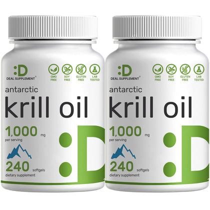 DEAL SUPPLEMENT huile de krill Antarctic 1000 mg gélules avant