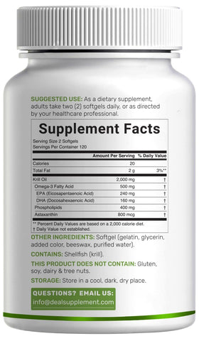 DEAL SUPPLEMENT Huile de Krill gélules ouvertes montrant leur contenu
