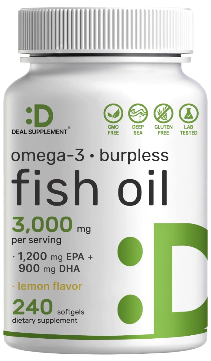 DEAL SUPPLEMENT huile de poisson Omega 3 gélules 240 softgels