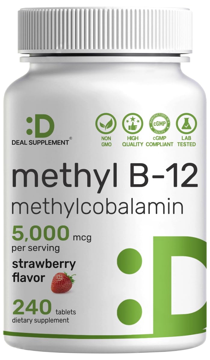 DEAL SUPPLEMENT Methyl B-12 5000 mcg 240 Tablettes packaging avant