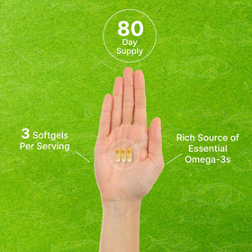 DEAL SUPPLEMENT Omega 3 gélules sur fond blanc