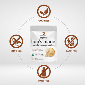DEAL SUPPLEMENT Poudre de Lion's Mane Bio 1 500mg cuillère de poudre