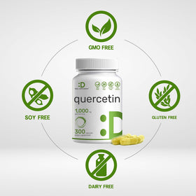 DEAL SUPPLEMENT Quercetine 1 000 mg 300 capsules étiquette