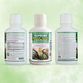 Deca Aloe Arborescens Jus 16 Oz bouteille vue arrière